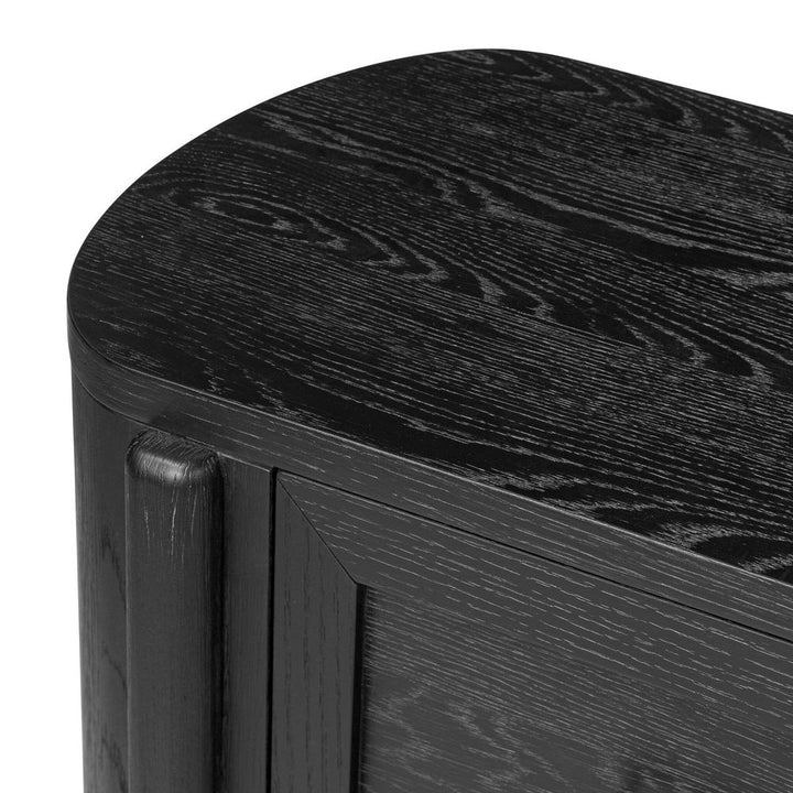 Tolle Nightstand - Drifted Matte Black Veneer