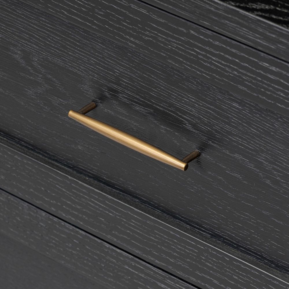 Tolle Nightstand - Drifted Matte Black Veneer
