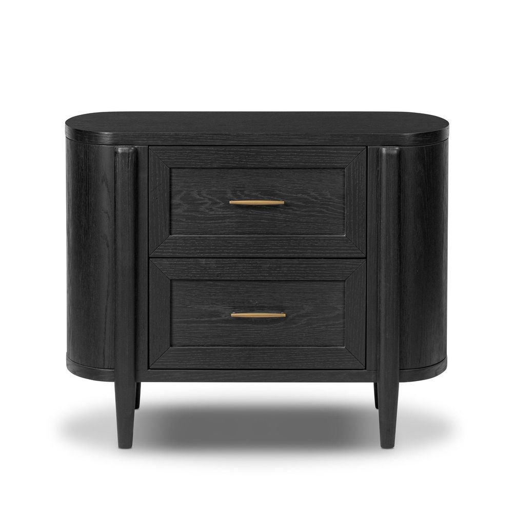 Nightstands Tolle Nightstand - Drifted Matte Black Veneer