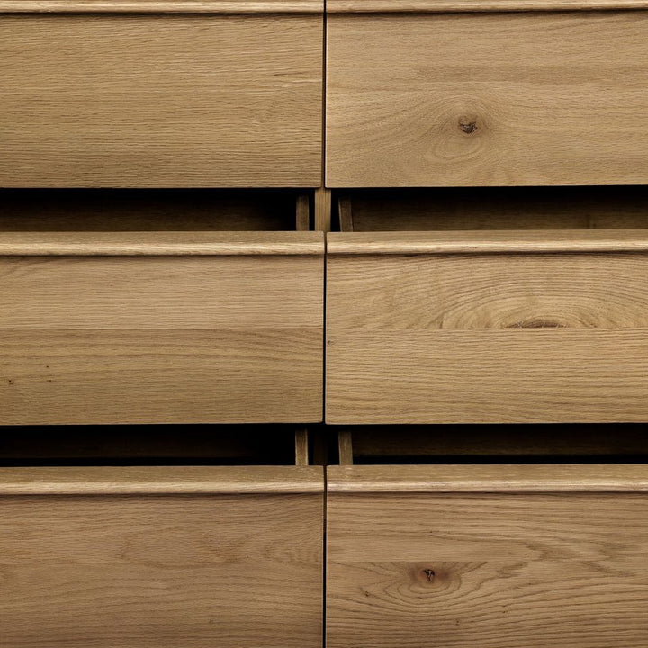 Aramis 6 Drawer Dresser - Sandy Oak Resawn