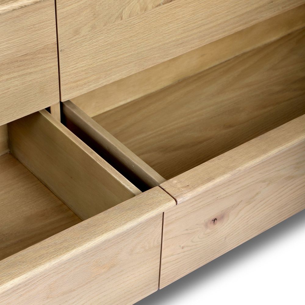 Aramis 6 Drawer Dresser - Sandy Oak Resawn