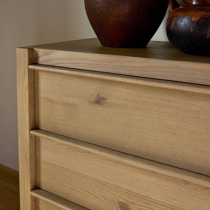 Aramis 6 Drawer Dresser - Sandy Oak Resawn