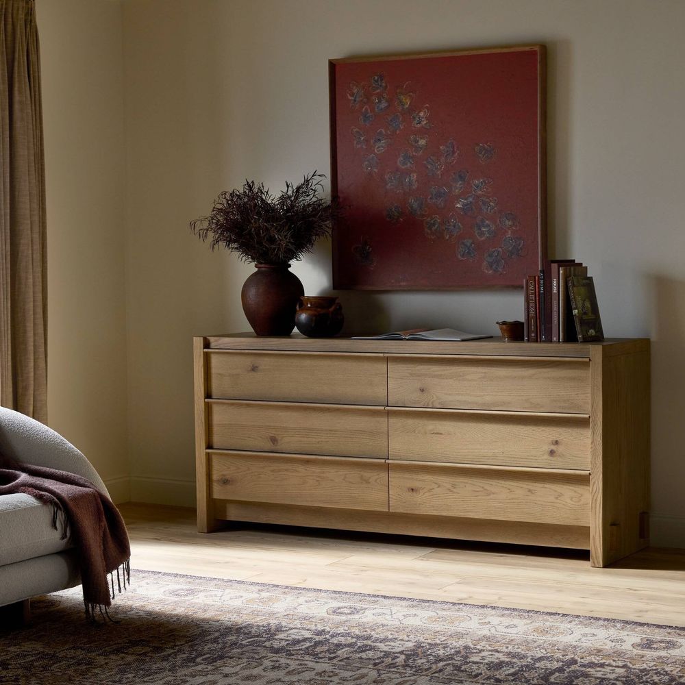 Dressers & Chests Aramis 6 Drawer Dresser - Sandy Oak Resawn