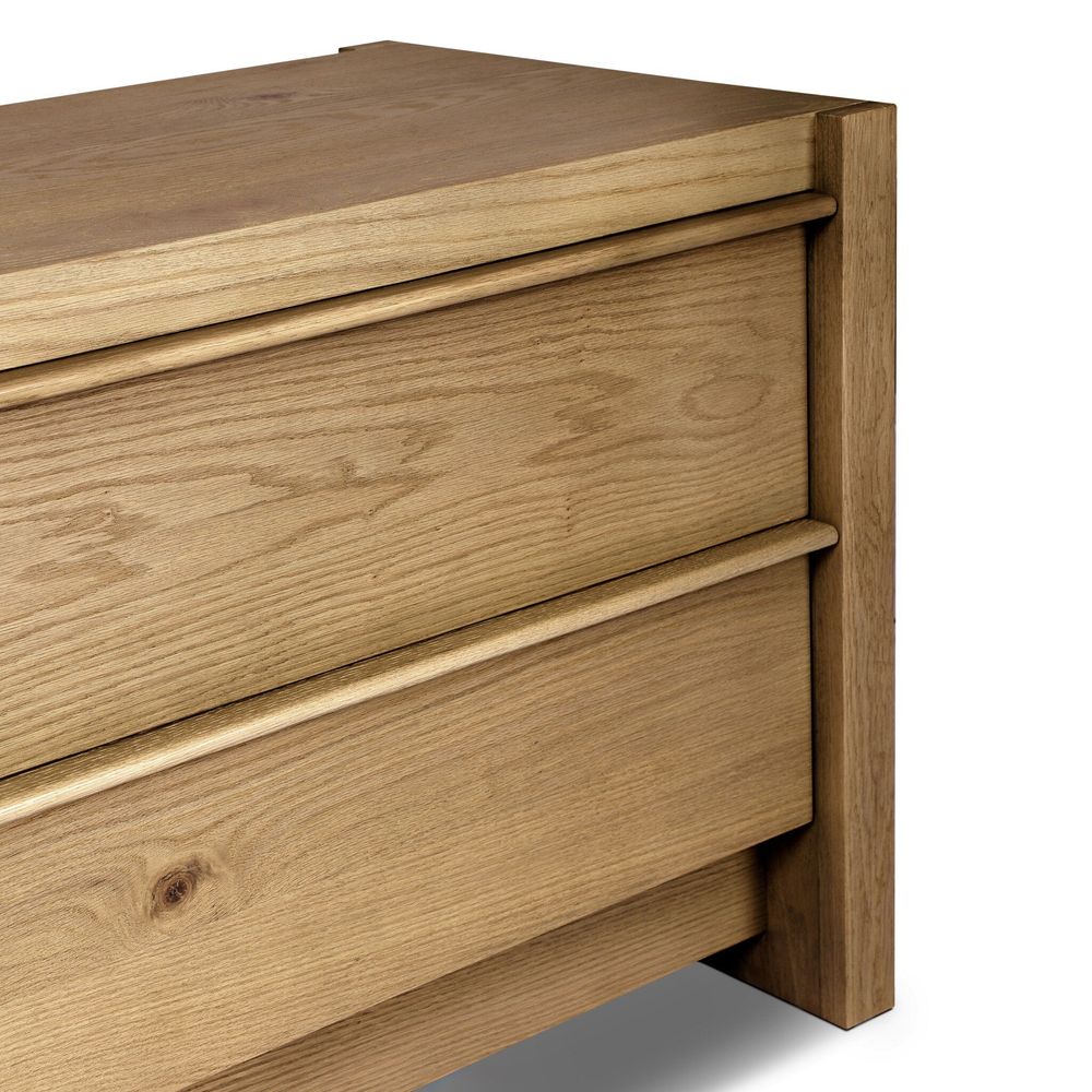 Aramis Nightstand - Sandy Oak Resawn