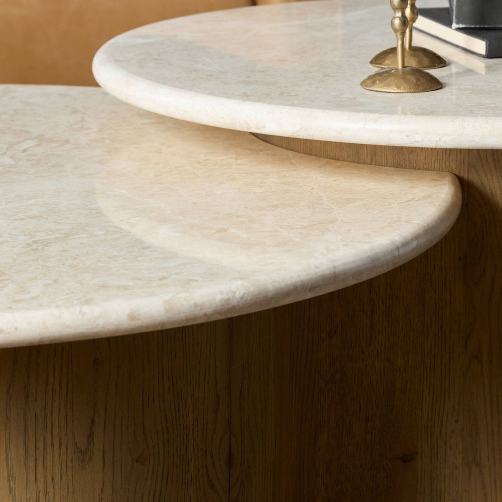 Toro Coffee Table - Cappuccino Marble
