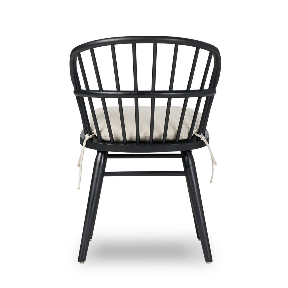 Connor Dining Chair With Cushion-Black Ash