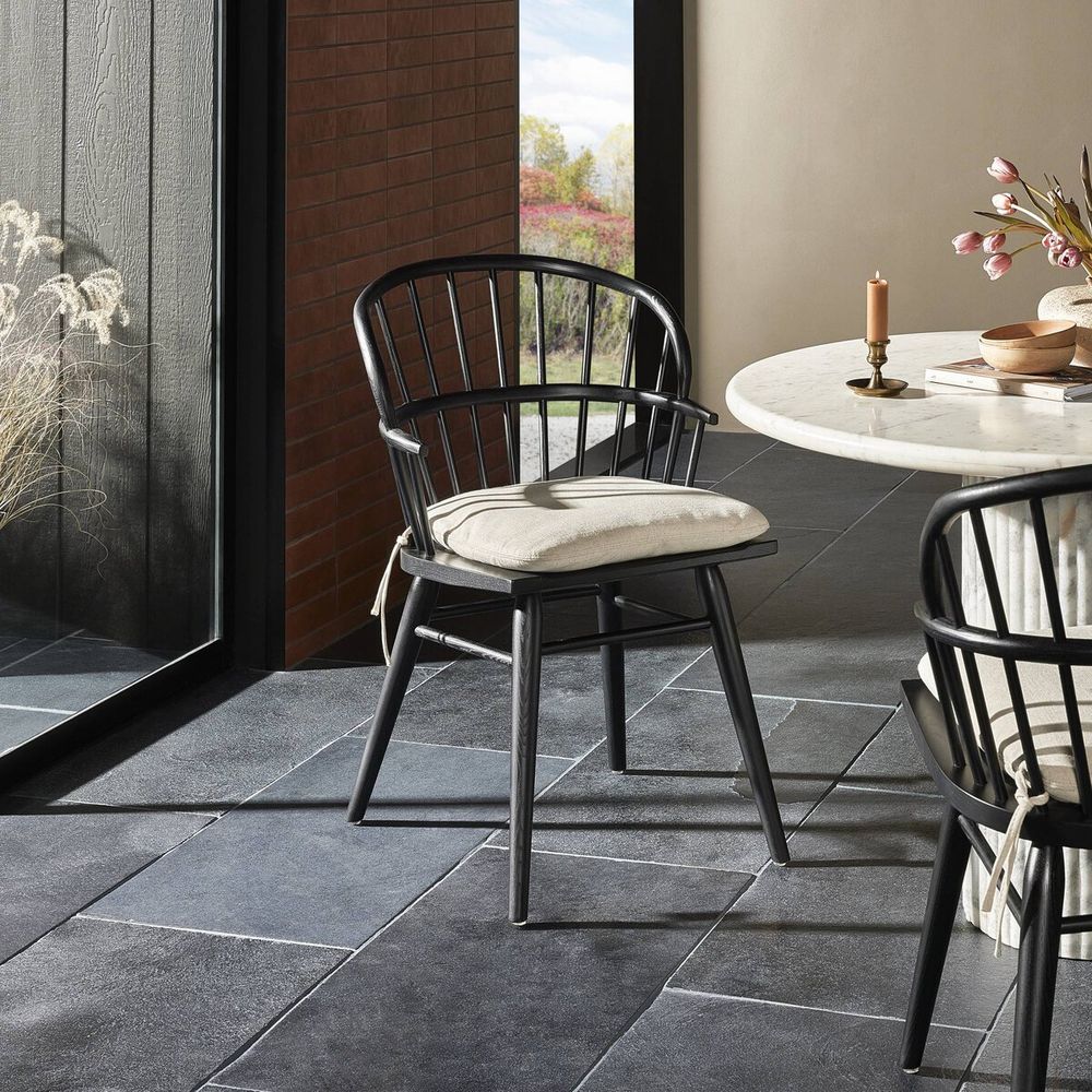Connor Dining Chair With Cushion-Black Ash