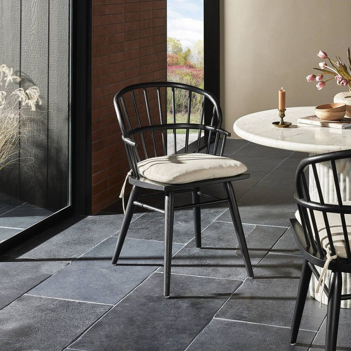 Connor Dining Chair With Cushion-Black Ash