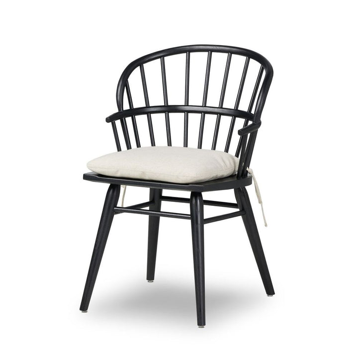 Connor Dining Chair With Cushion-Black Ash