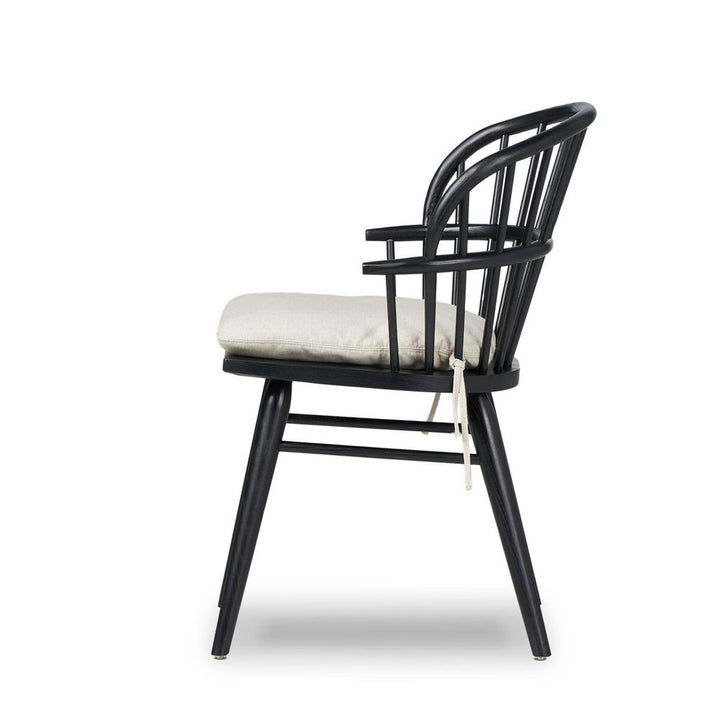 Connor Dining Chair With Cushion-Black Ash