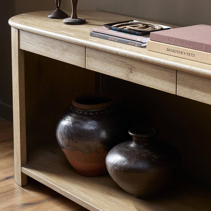 Console Tables Farrow Console Table: Drifted Oak - Drifted Oak Veneer