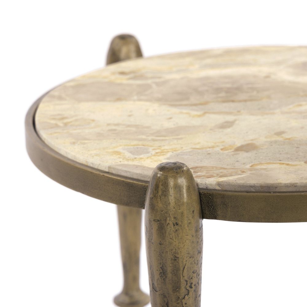Side Tables Ruthie End Table - Fossil Marble