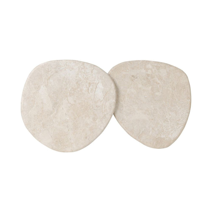 Kovo Nesting End Tables - Cappuccino Marble