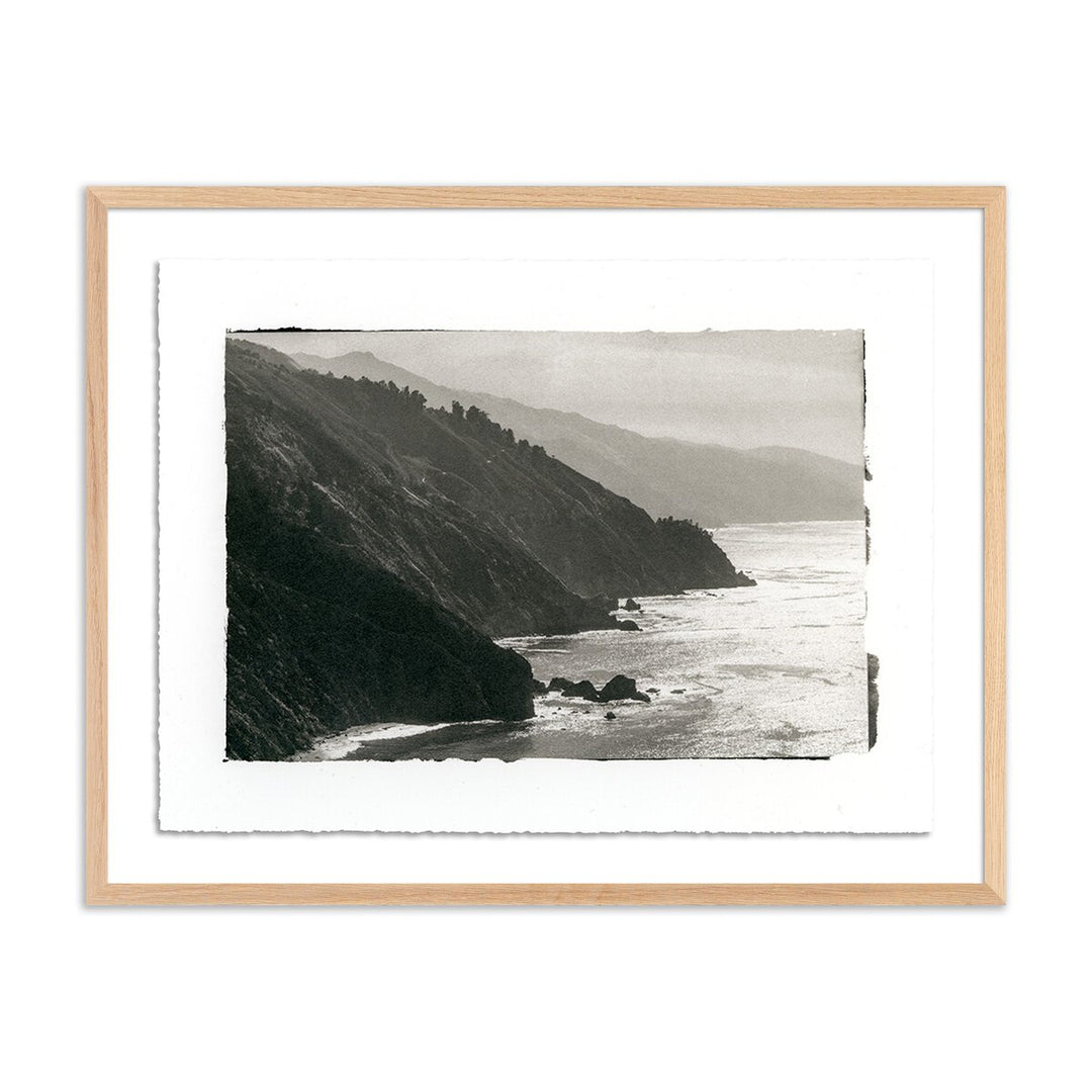 Big Sur - Morning Contrasts By Platinum Revival - 60"X46.5" - White Oak - Framed Paper