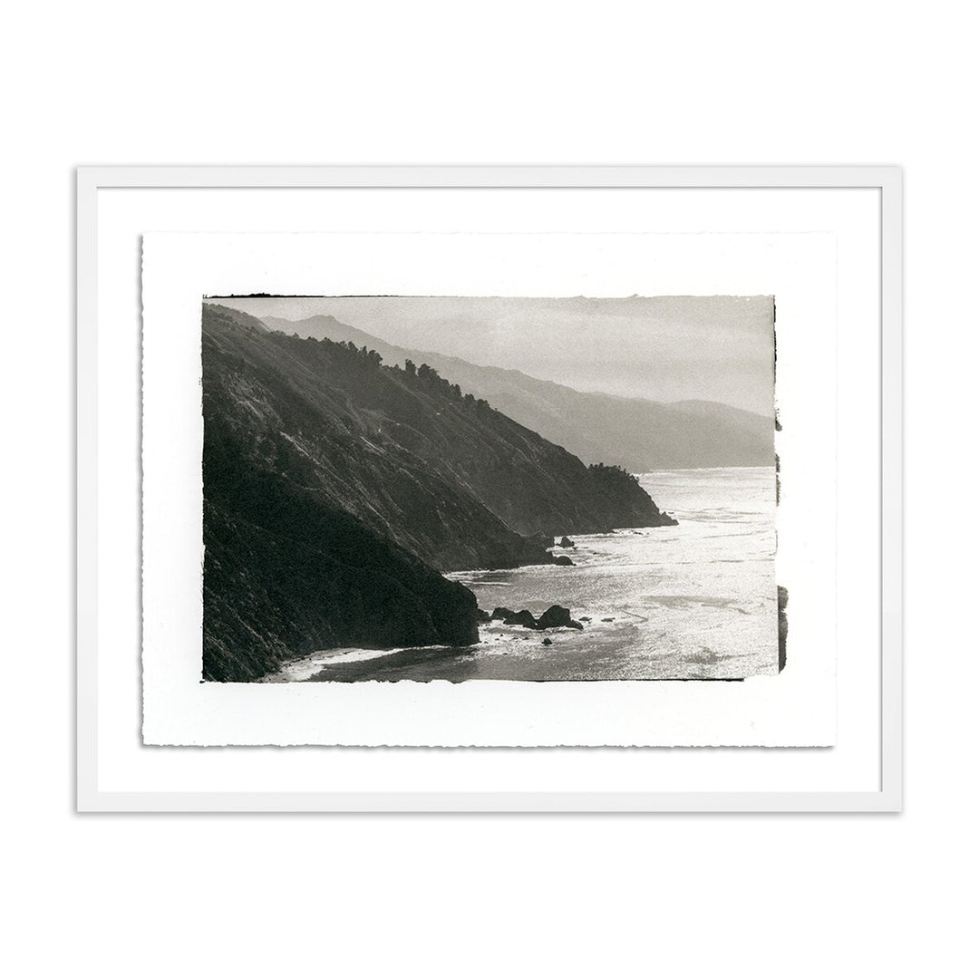 Big Sur - Morning Contrasts By Platinum Revival - 24"X19" - White Maple - Framed Paper