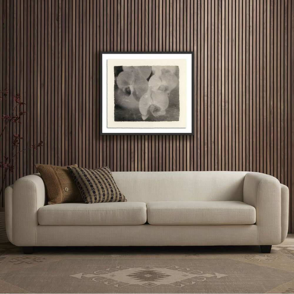 Wall Art Orchids By Platinum Revival - 32"X28.5" - Black Maple