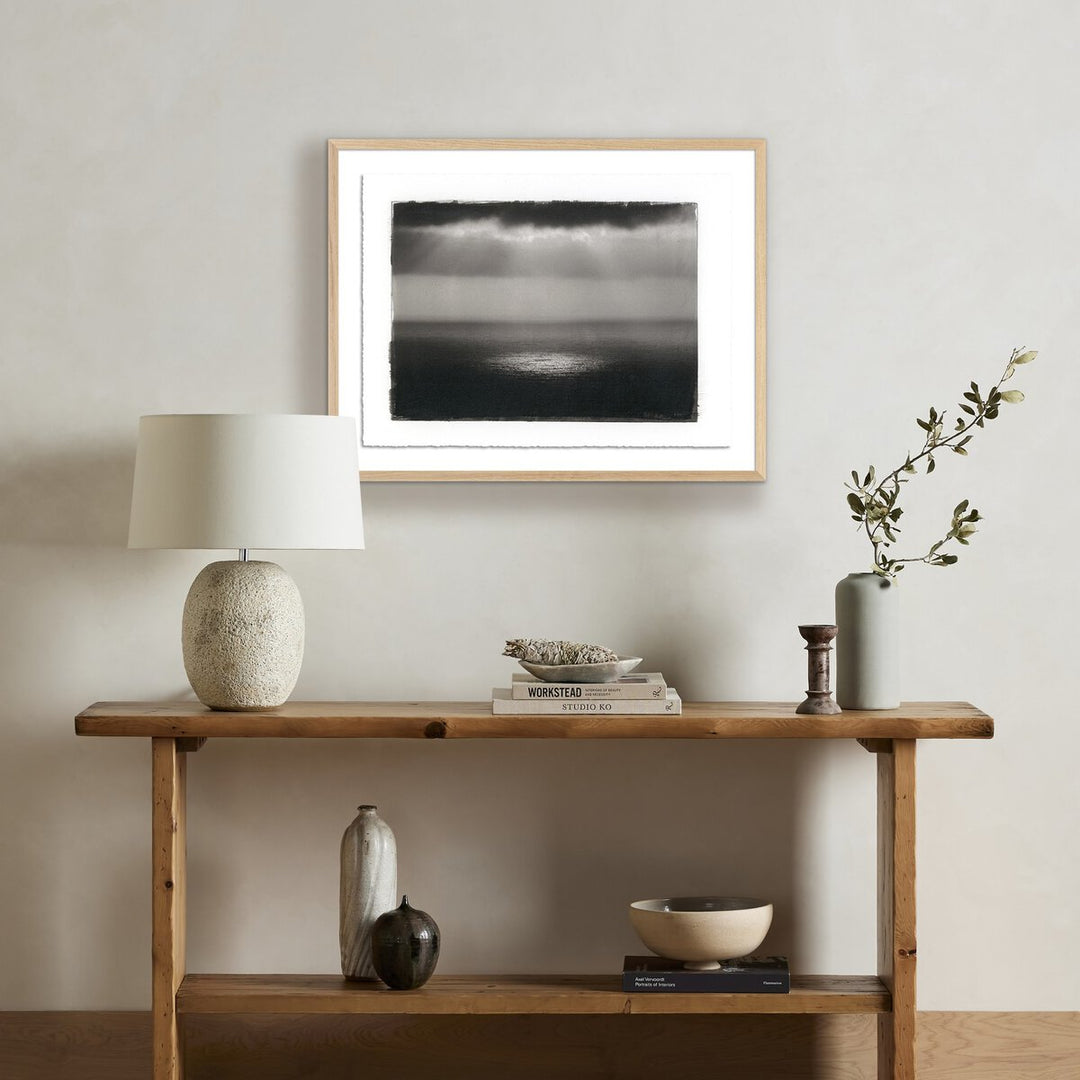 Water Light By Platinum Revival - 32"X25" - White Oak - Framed Paper