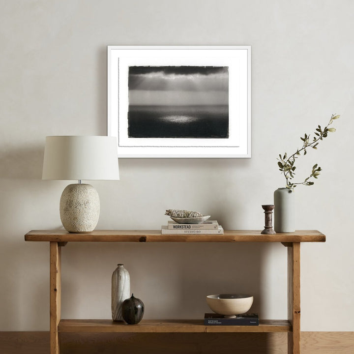 Water Light By Platinum Revival - 32"X25" - White Maple - Framed Paper