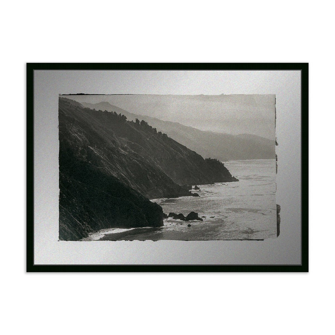 Big Sur - Morning Contrasts By Platinum Revival - 48"X35.25" - Black Maple - Framed Metal