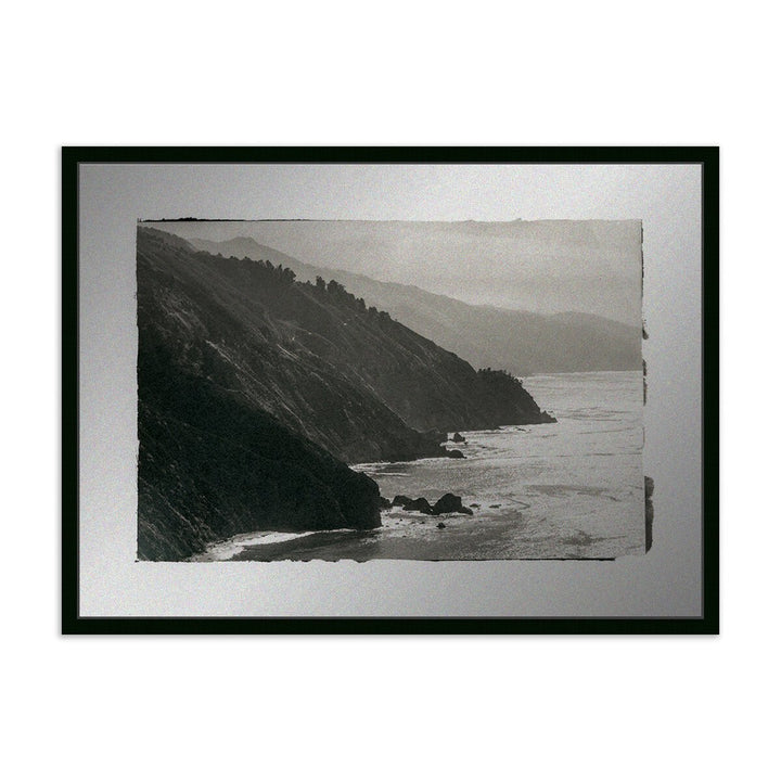 Big Sur - Morning Contrasts By Platinum Revival - 60"X44.25" - Black Maple - Framed Metal