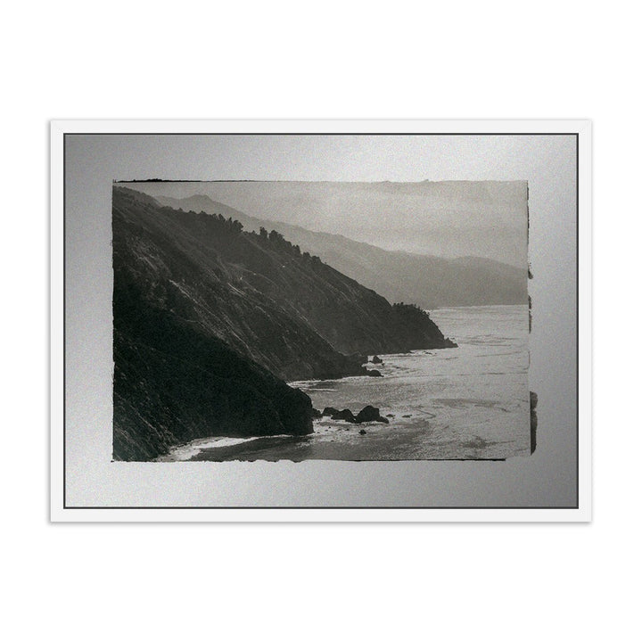 Big Sur - Morning Contrasts By Platinum Revival - 60"X44.25" - White Maple - Framed Metal