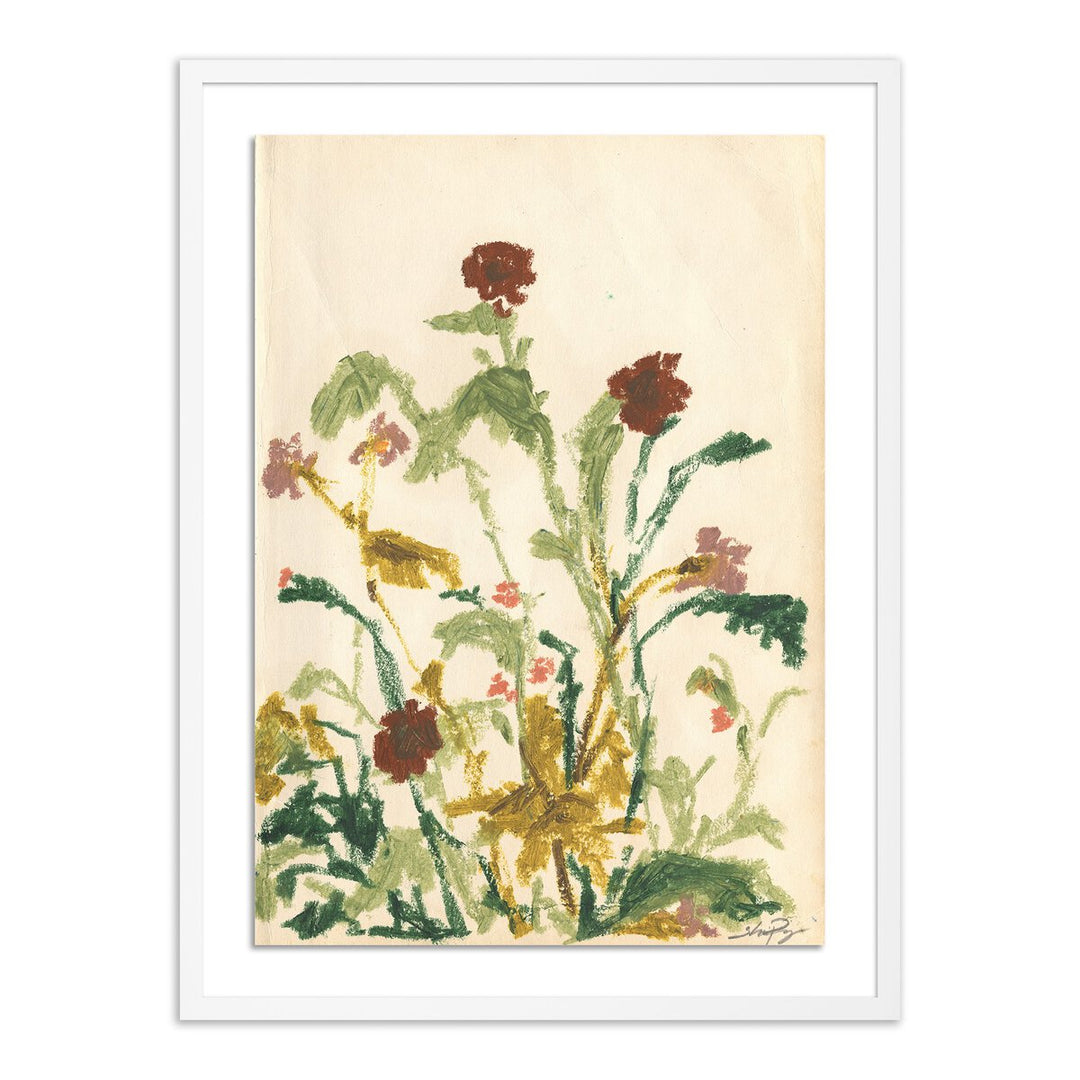 Meadow Rue 2 By Shaina Page - 30"X40" - White Maple - Framed Paper