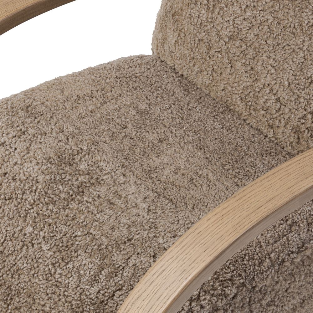 Burke Chair - Taupe Shearling