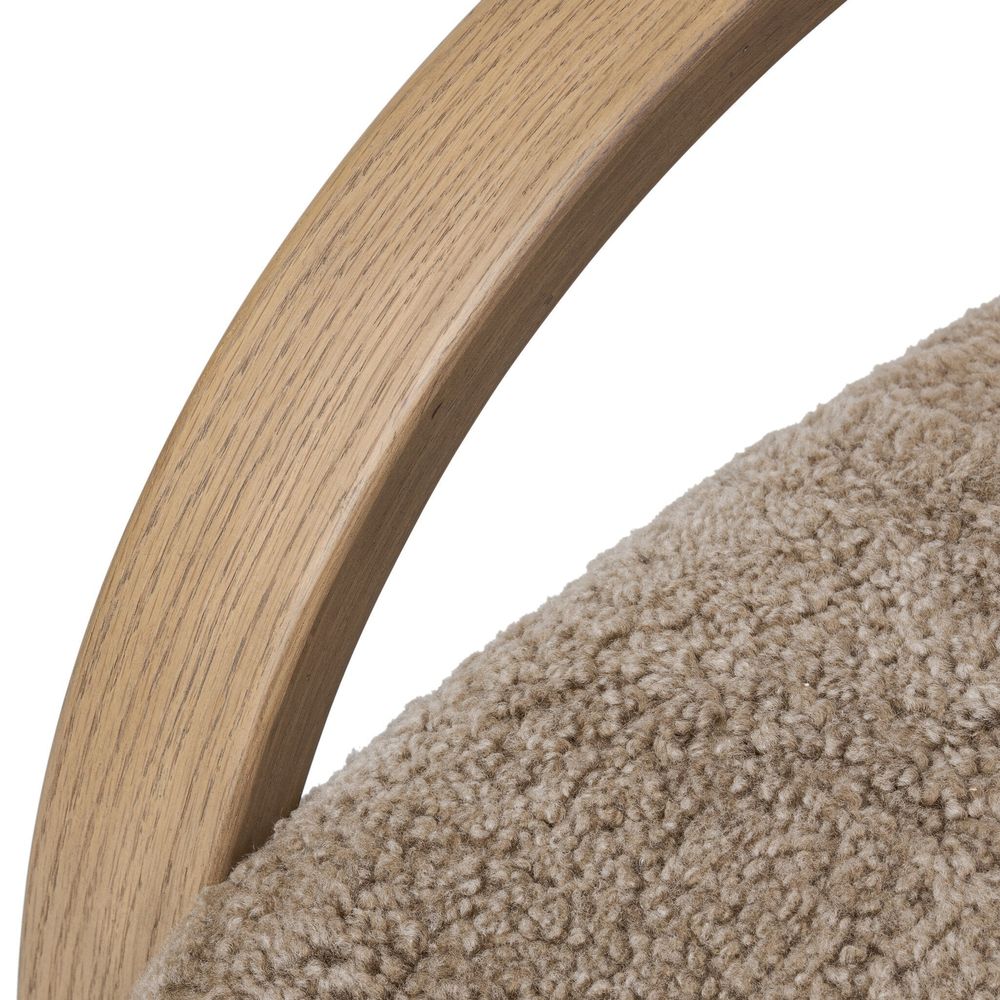 Burke Chair - Taupe Shearling