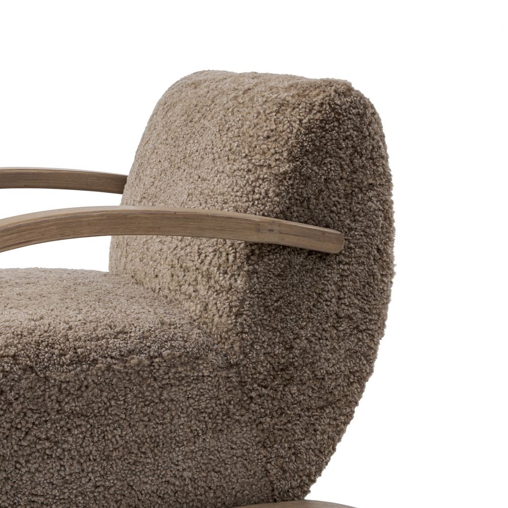Burke Chair - Taupe Shearling