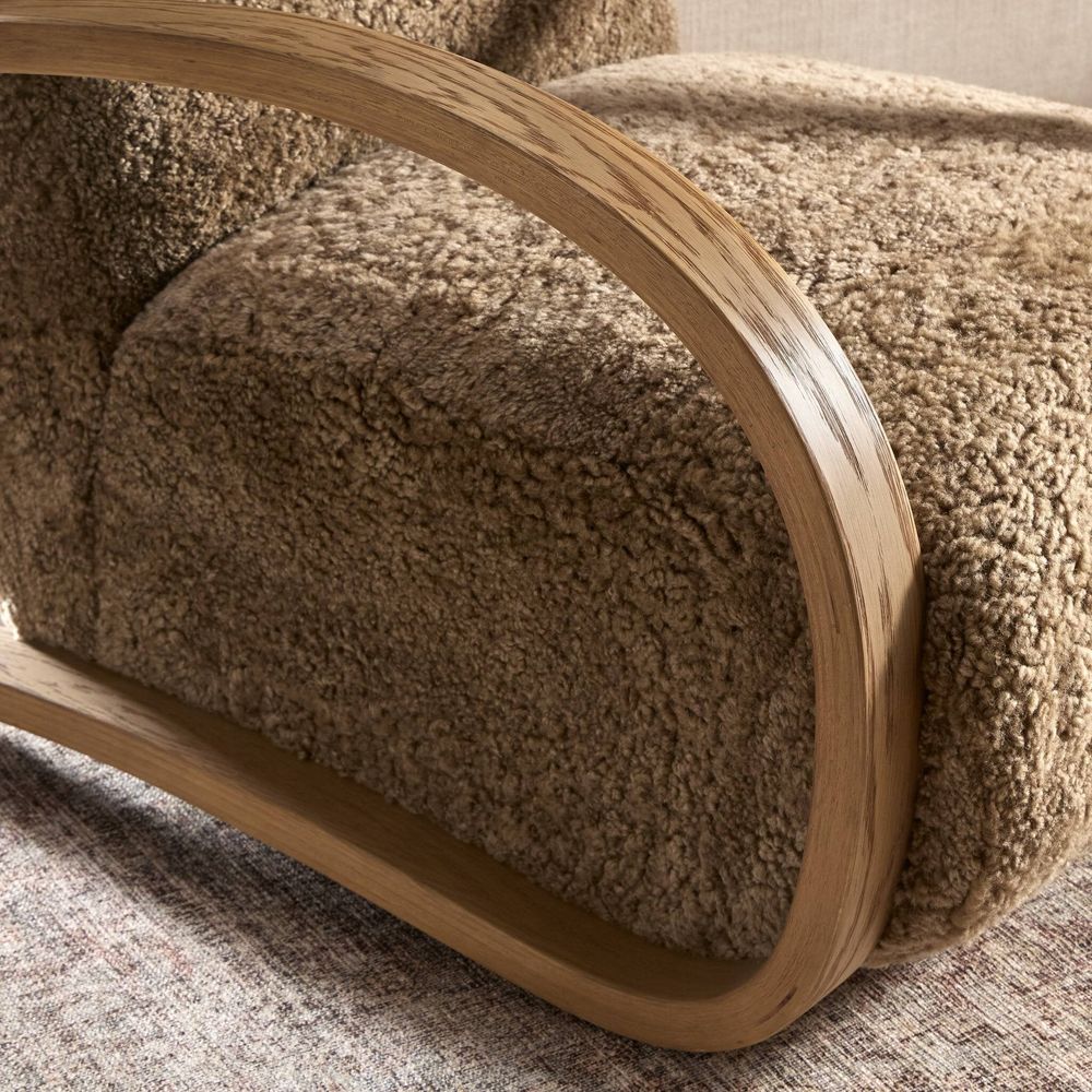 Burke Chair - Taupe Shearling