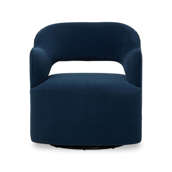 Lounge Chairs Blythe Swivel Chair: Crypton Henry Navy