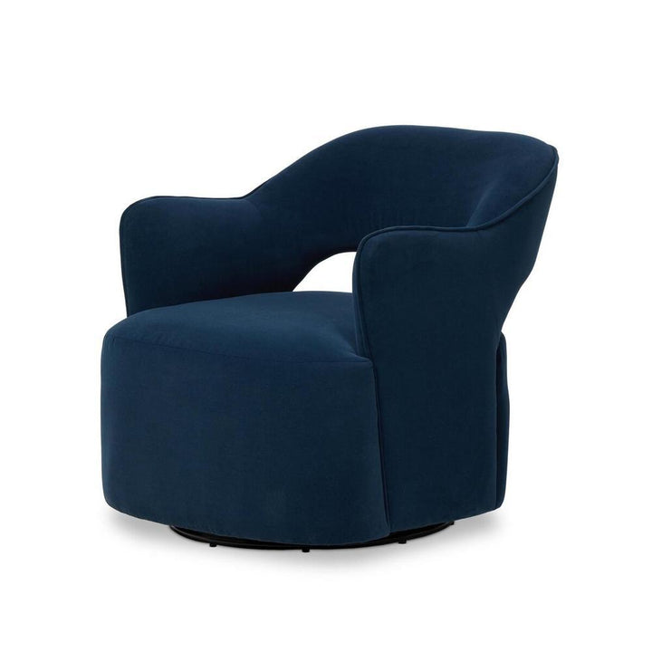 Lounge Chairs Blythe Swivel Chair: Crypton Henry Navy