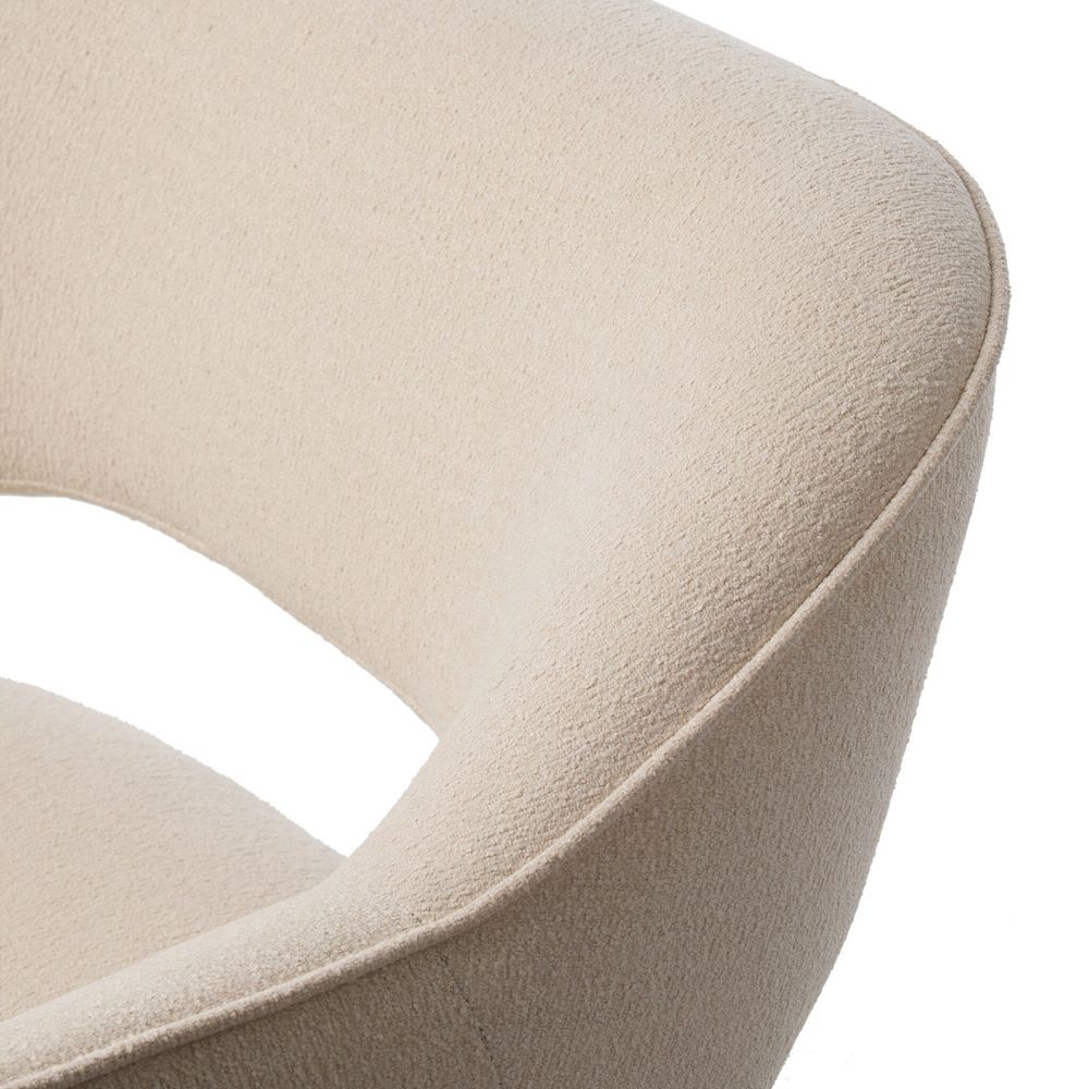 Blythe Swivel Chair - Crypton Wayfarer Snow