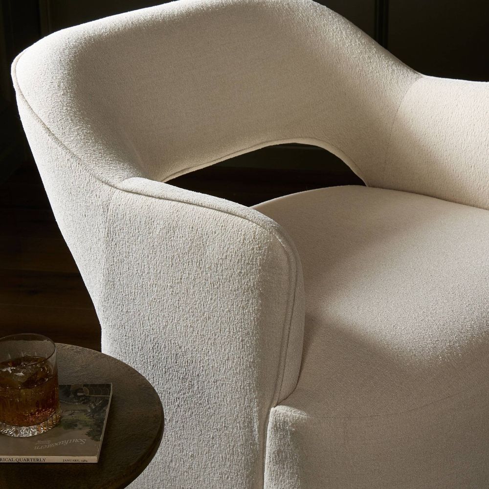 Blythe Swivel Chair - Crypton Wayfarer Snow
