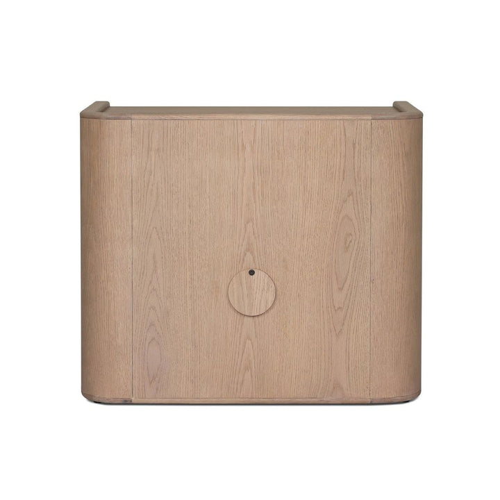 Kiran Nightstand - Sandy Oak Veneer