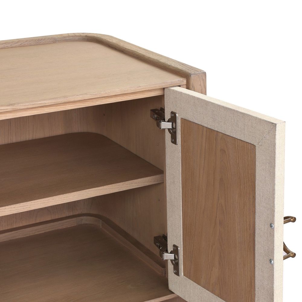 Kiran Nightstand - Sandy Oak Veneer