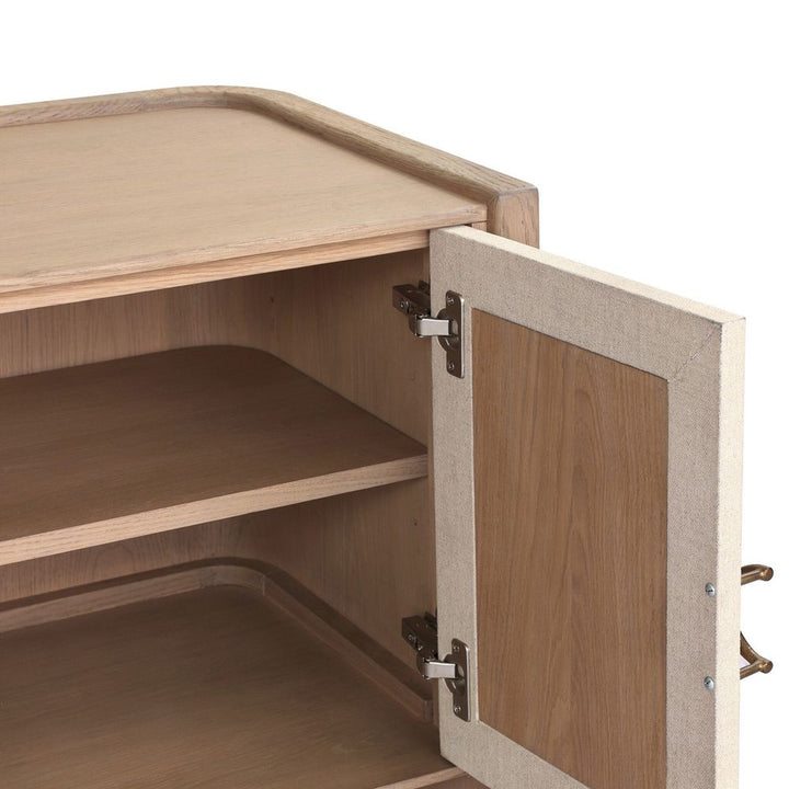Kiran Nightstand - Sandy Oak Veneer