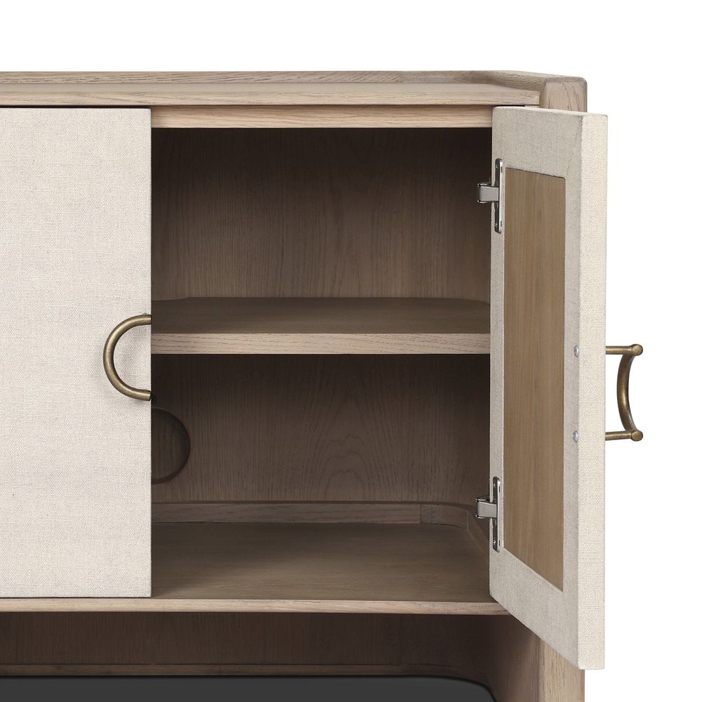 Kiran Nightstand - Sandy Oak Veneer
