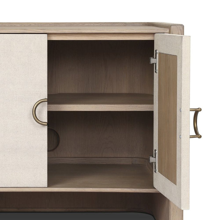 Kiran Nightstand - Sandy Oak Veneer