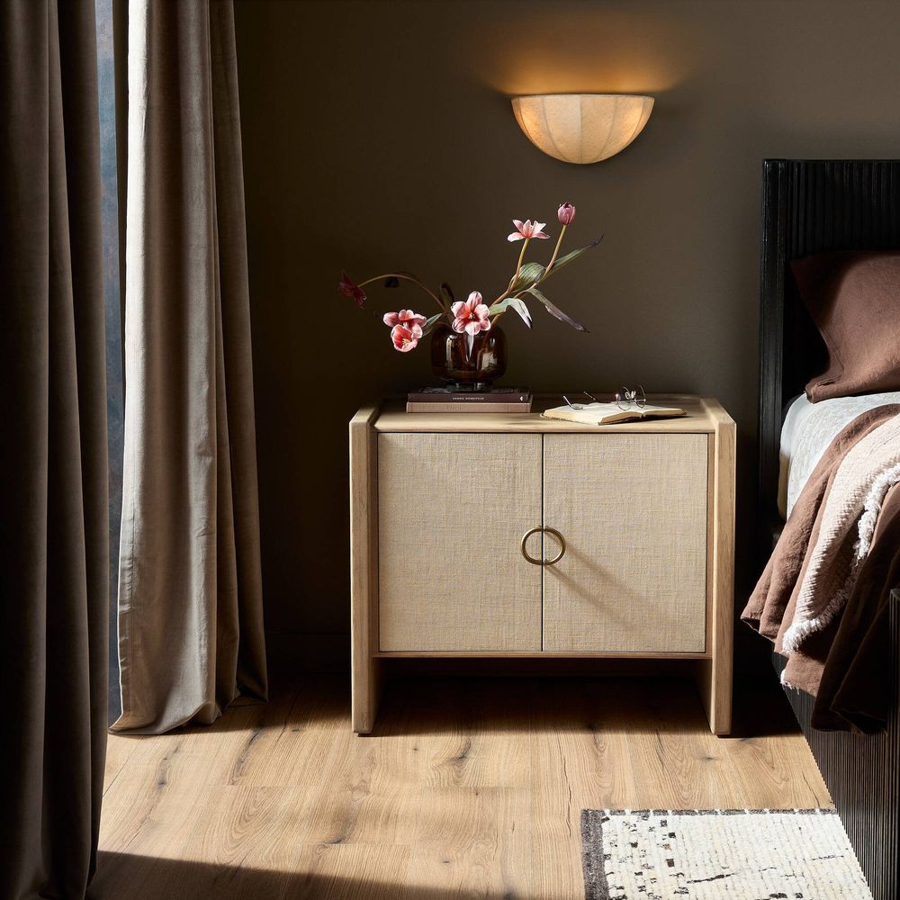 Nightstands Kiran Nightstand - Sandy Oak Veneer