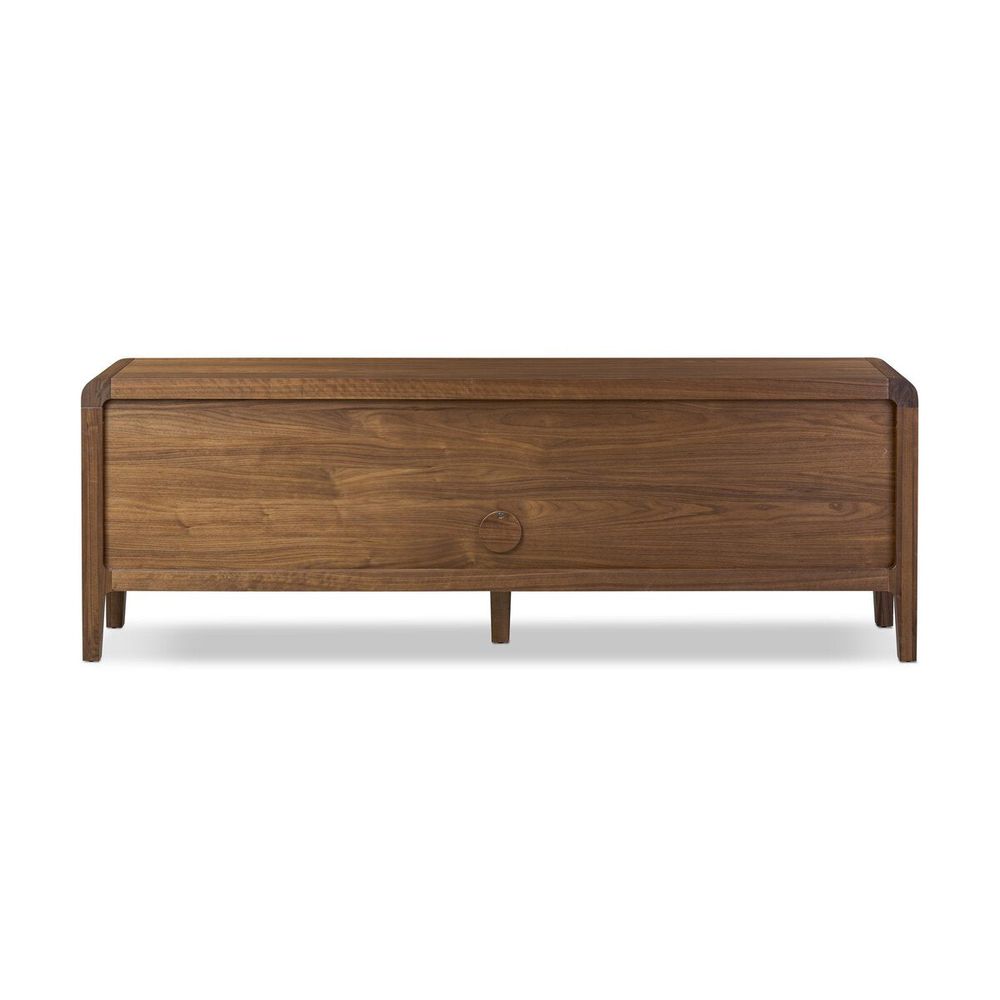 Hawkes Console Table: Dark Walnut Solid - Dark Walnut Veneer