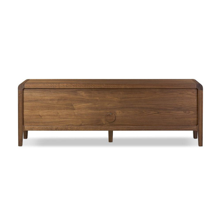Hawkes Console Table: Dark Walnut Solid - Dark Walnut Veneer