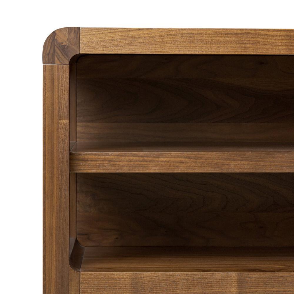 Hawkes Console Table: Dark Walnut Solid - Dark Walnut Veneer