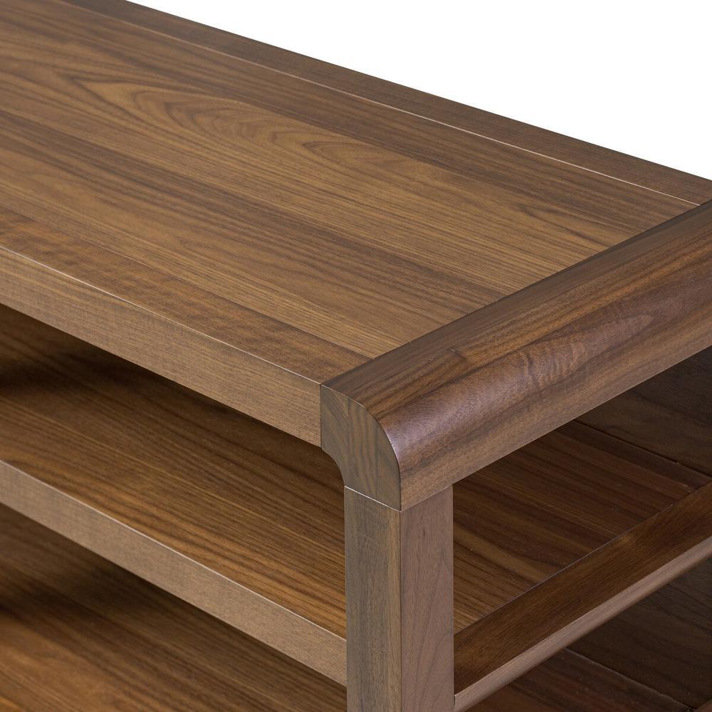 Hawkes Console Table: Dark Walnut Solid - Dark Walnut Veneer