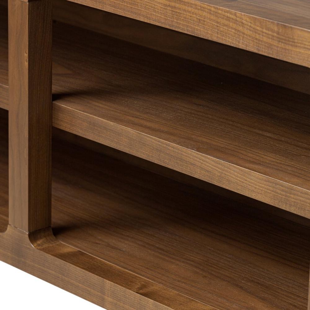 Hawkes Console Table: Dark Walnut Solid - Dark Walnut Veneer