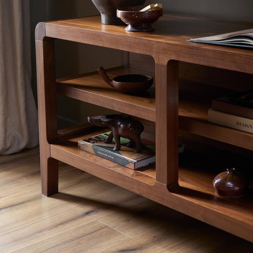 Console Tables Hawkes Console Table: Dark Walnut Solid - Dark Walnut Veneer