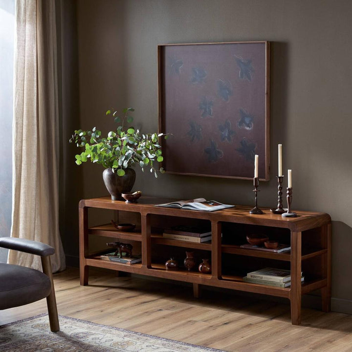 Console Tables Hawkes Console Table: Dark Walnut Solid - Dark Walnut Veneer