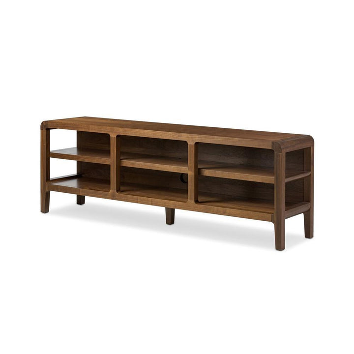 Hawkes Console Table: Dark Walnut Solid - Dark Walnut Veneer