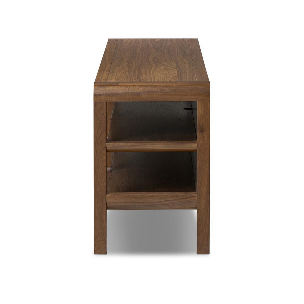 Hawkes Console Table: Dark Walnut Solid - Dark Walnut Veneer