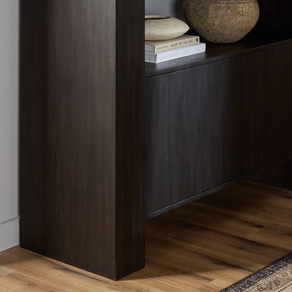 Fisher Bookcase - Smoked Black Veneer